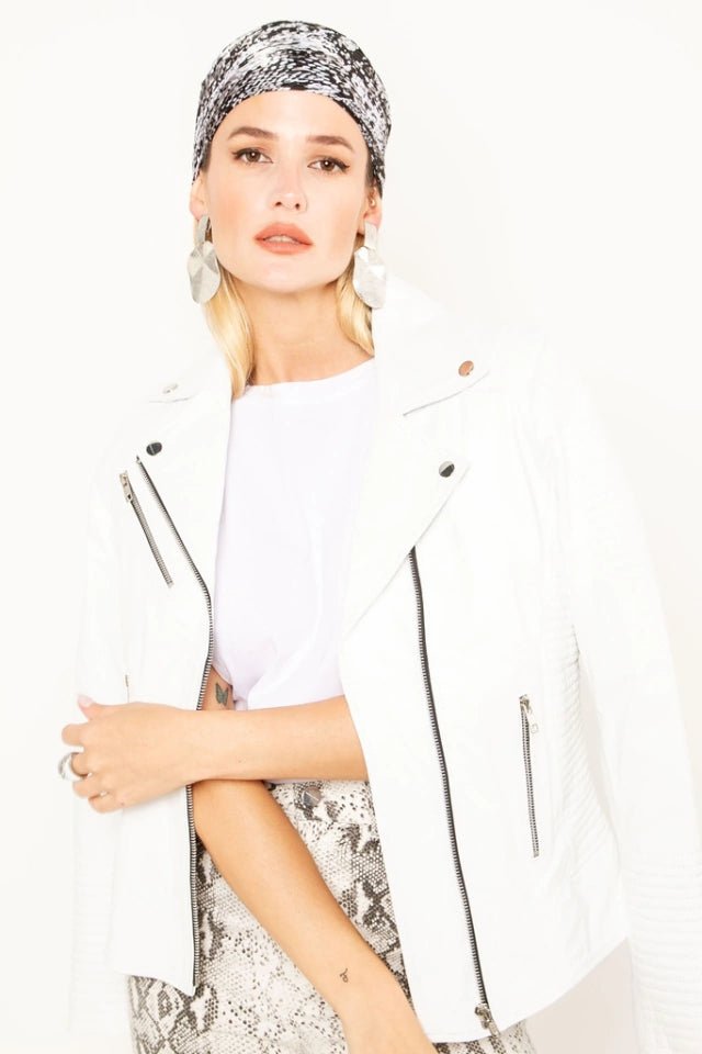 WHITE TURNA JACKET