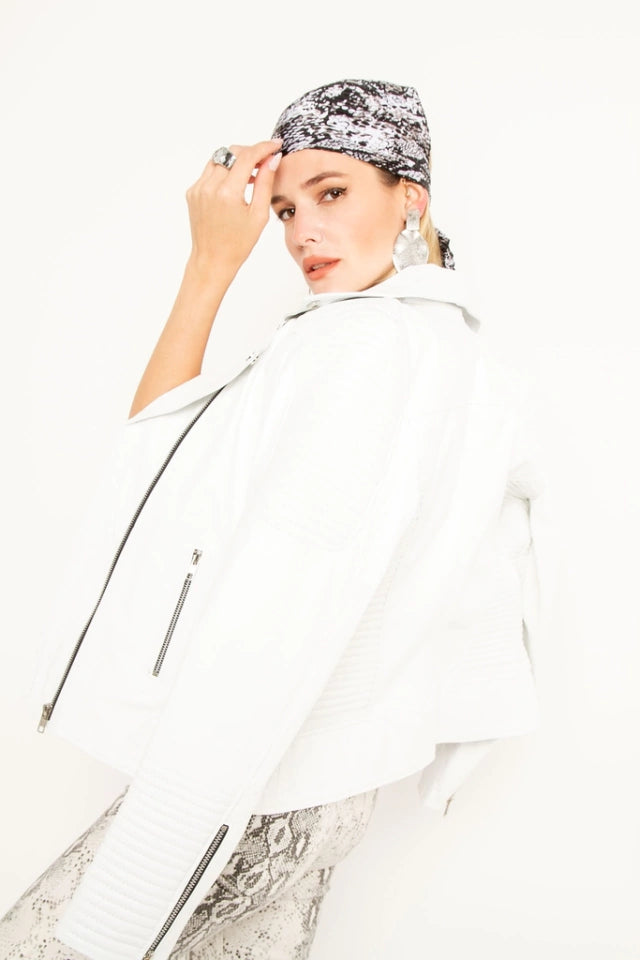 WHITE TURNA JACKET